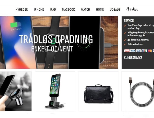 Velfungerende website med et stærkt brand og sund omsætning på 900.000 DKK i 2017 og 700.000 DKK i 2018