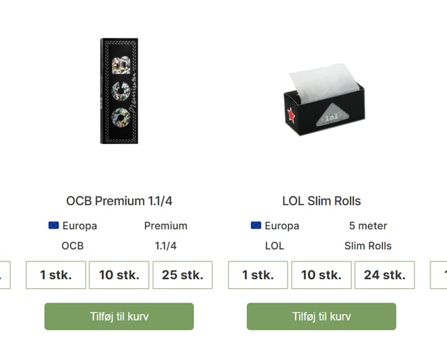 3 måneder gammel Rullegrejs webshop med store muligheder!