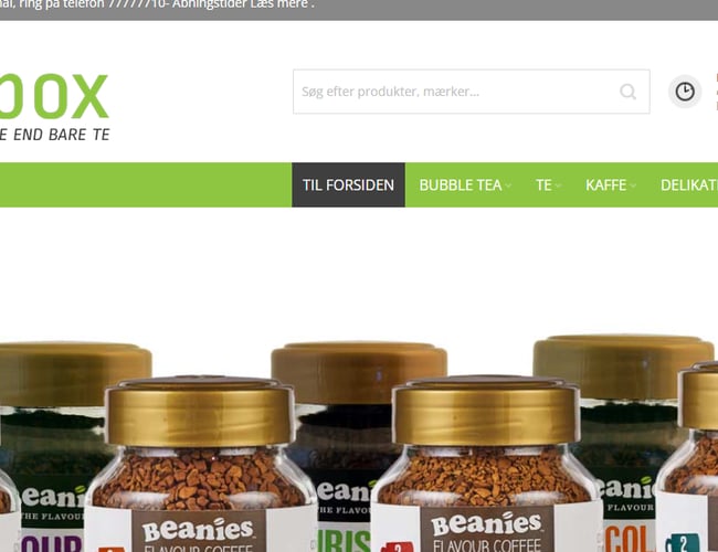 Flot webshop med kaffe, te og specialiteter - Omsætning 2022: 2.038.253 kr. - 7 år aktiv.