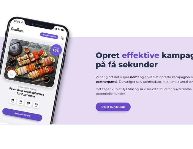 LocalHero - TECH STARTUP - 100% automatiseret og gennemtænkt onlinekoncept, som bekæmper butiksdød! 1.100 udviklingstimer!