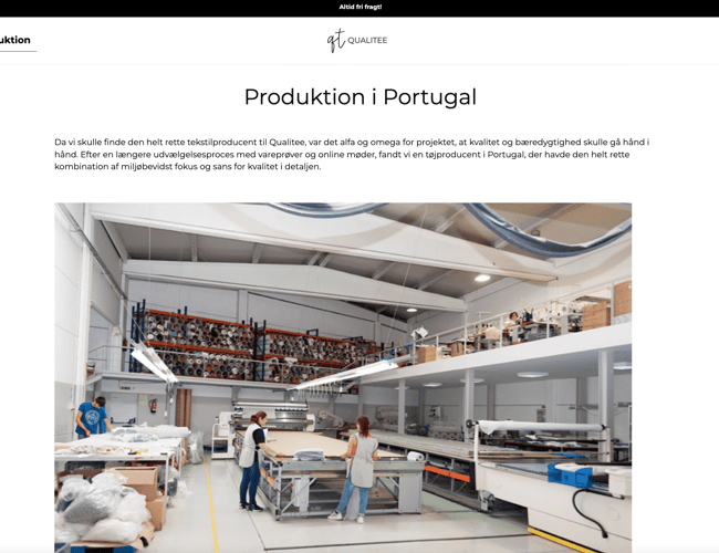 Fuld funktionel webshop til salg - Online salg af kvalitets t-shirts - Bæredygtig leverandør i Portugal 