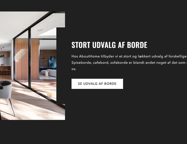 Dropshipping shop med salg af møbler - Avancen ligger på mellem 35-50%.