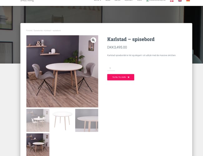 sheeliving.dk - Interiør webshop med håndlavede Dansk designede møbler