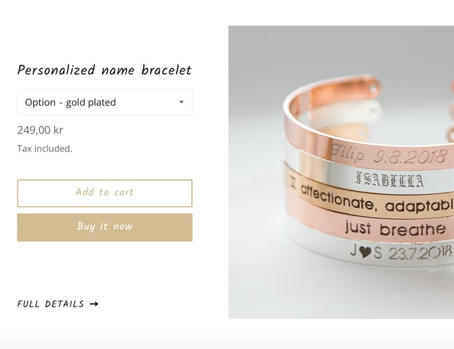 Køreklar dropshipping webshop med populære niche smykker