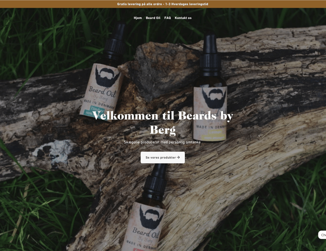 BeardsbyBerg.dk - Webshop med skægpleje produkter