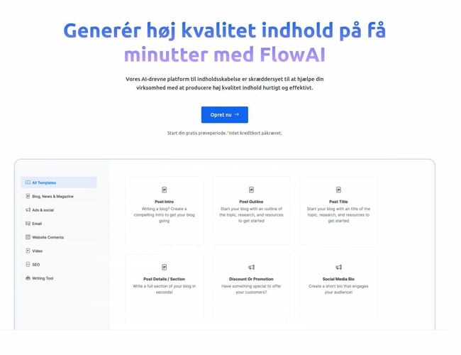 AI-drevet SaaS portal der bruger OpenAI / Chat GPT Integration
