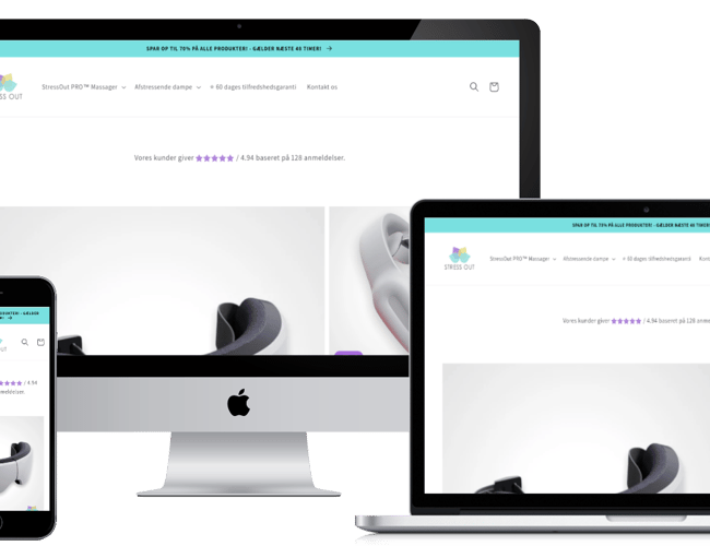 Køreklar dropshipping webshop med afstressede produkter.