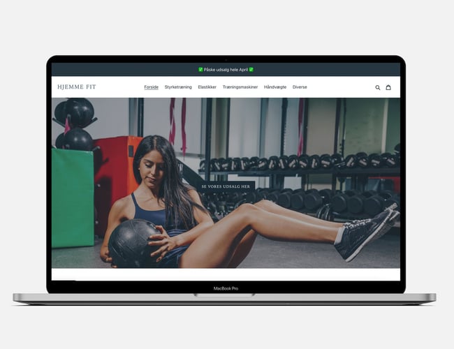 Dansk dropshipping webshop - 350K omsætning - Hjemmefit.dk
