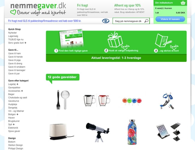 Etableret e-mærket gaveshop med vækstpotentiale – Nemmegaver.dk