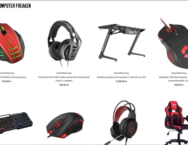 Køreklar dropshipping Webshop med salg af gaming udstyr 