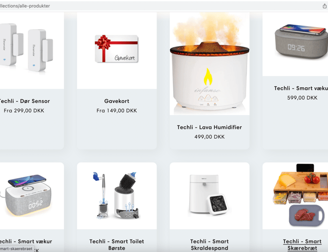 Unik webshop med salg af elektroniske gadgets og elektronisk tilbehør