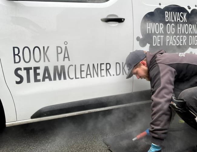 Mobil bilrengøring med base i Nordjylland til salg