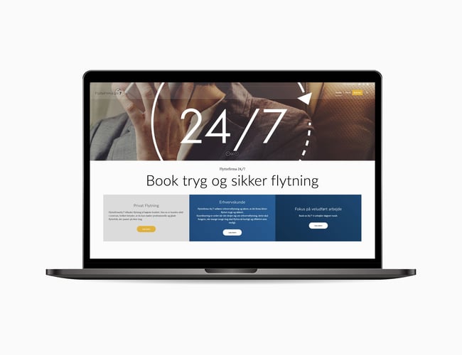flyttefirma247.dk - Salg af hjemmeside med booking af flyttehjælp til både privat og erhverv