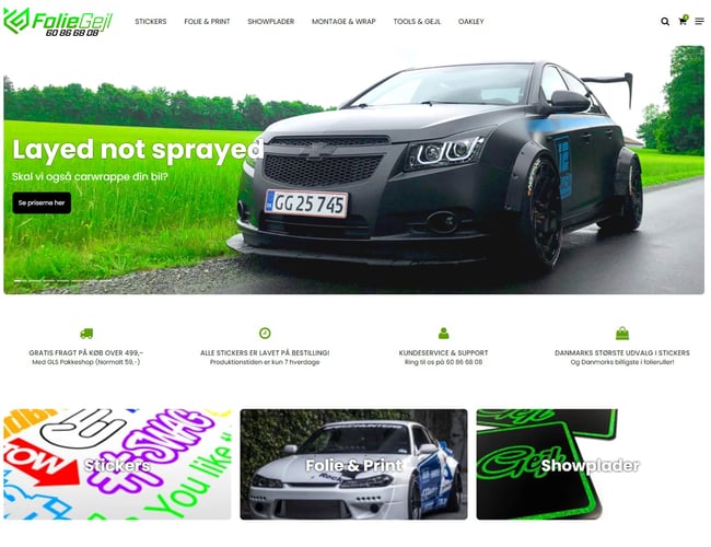 En af danmarks største stickershop's - Omsætning 2022: 520.000 kr. med et overskud på 385.000 kr.