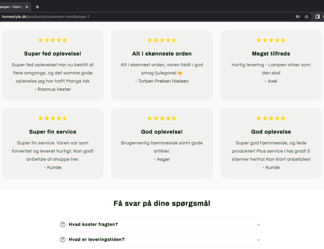 HOMESTYLE l 100% køreklar dropshipping hjemmeside til salg