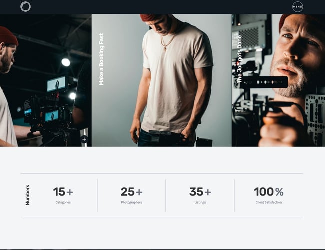 Online markedsplads med freelance fotografer 