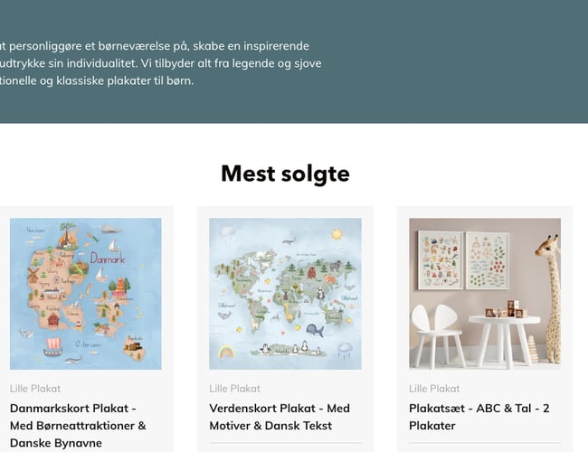 Lilleplakat.dk – Danmarks bedste sortiment af højdemålere og plakater til børn