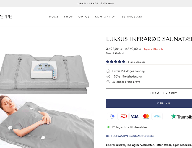 Sælger køreklar dropshipping webshop