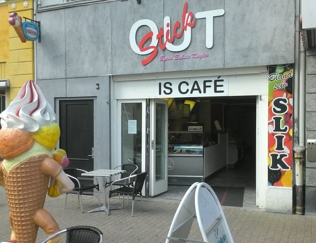 Iscafe, Sønderborg - byens bedste beliggenhed