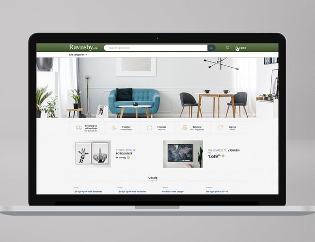 Ravnsby.dk - Dropshipping webshop med møbler og boligtilbehør