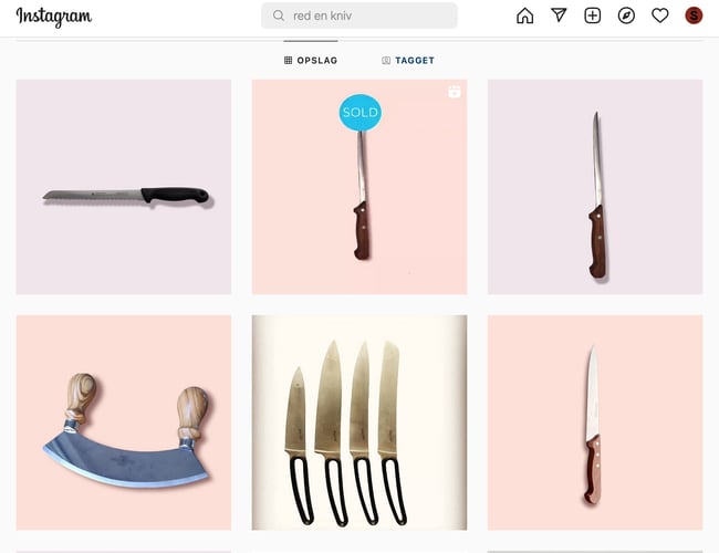 Bæredygtigt koncept - 100% køreklar webshop indenfor knive/køkkenudstyr 