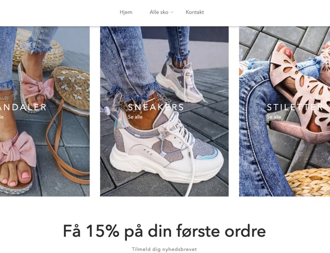 Trendy køreklar webshop med + stort leverandørunivers i EU