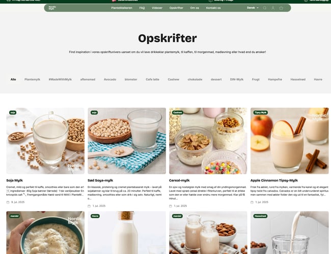 Unikt brand -- Nordic Mylk -- i attraktivt og voksende marked inden for plantebaseret livsstil sælges