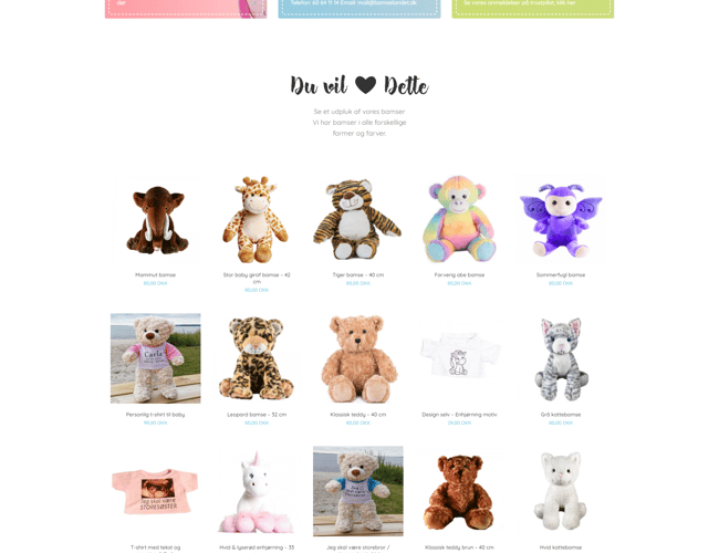 Webshop med daglige salg - omsætter 100.000 kr. om året i organisk salg.