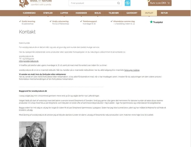 Salg af premium domæne og tilhørende webshop til salg af uldprodukter med 4,8* Trustpilot score