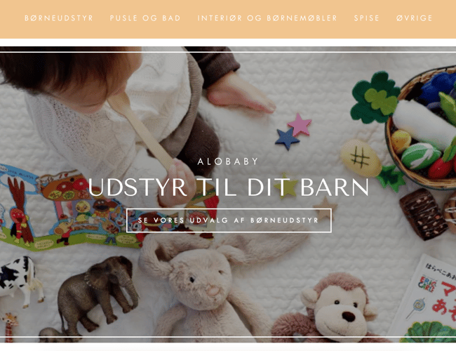 Dropshipping butik med salg af kvalitetsbaby-børne udstyr