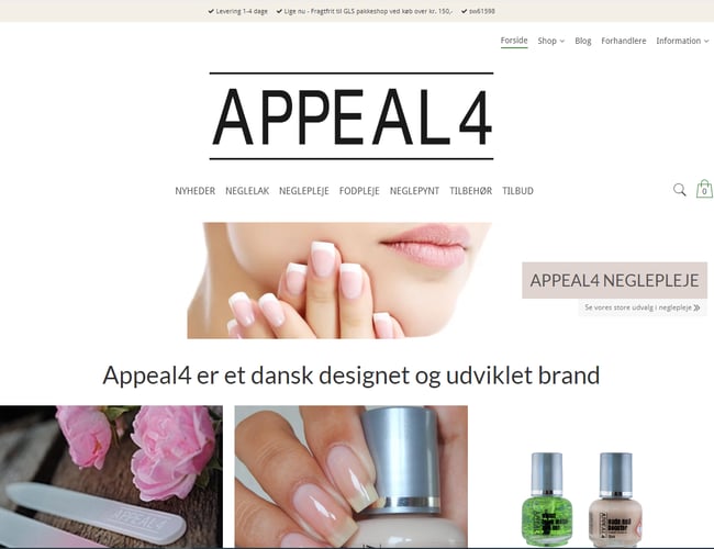 Webshop med eget brand i neglelak og neglepleje