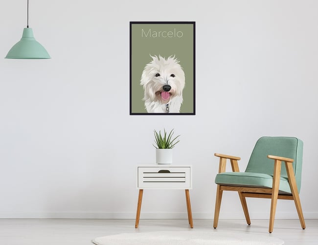 Tids- og ressourcesparsom plakatwebshop til kæledyrs - ÅTD omsætning: ca. 50.000 kr.