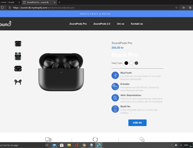 Køreklar dropshipping side med fast leverandør aftale