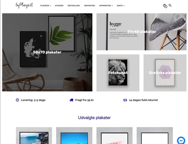byPlayart.dk - Plakatshop sælges - Alle plakater er eget design