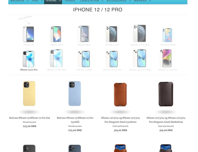 Webshop med Apple Kvalitets accessories - Omsætning 2023: 100.000 kr. 