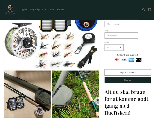 Dropshipping webshop i outdoor branchen