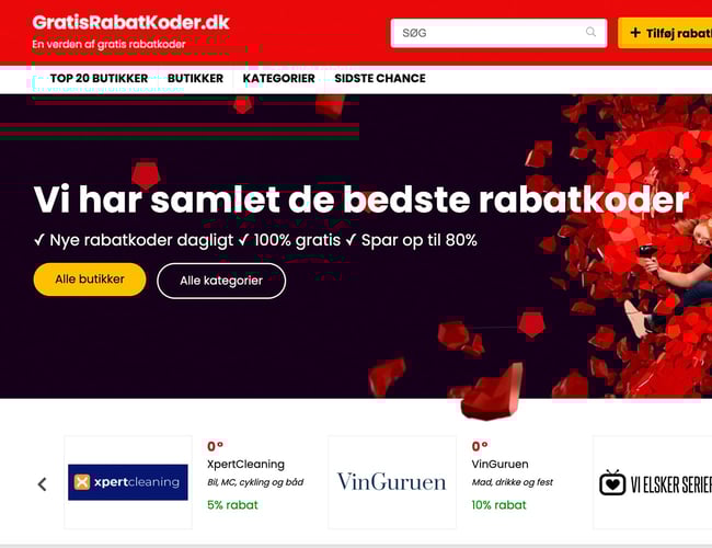 (NEDSAT 10.000 kr.) GratisRabatKoder.dk - Affiliate hjemmeside med store muligheder