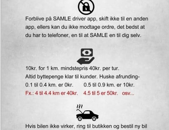 Samkørsel & Levering App - Ligner Uber eller Mover til salg