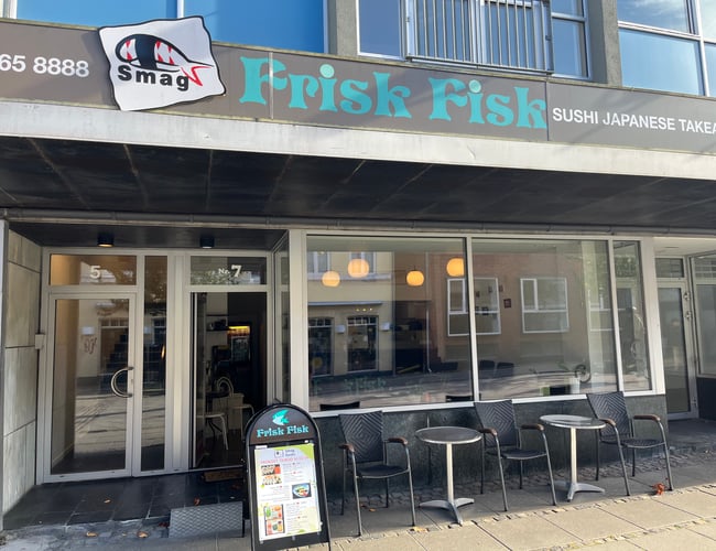Sushibar til salg i midten af gågaden - Nykøbing Falster