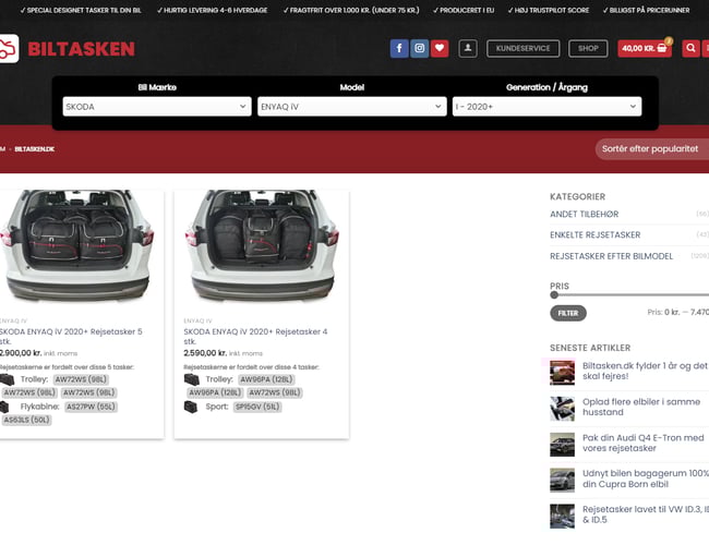 Etableret niche webshop med dropshipping aftale