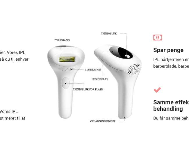 Silkehuden.dk - Webshop med den populære IPL Hårfjerner