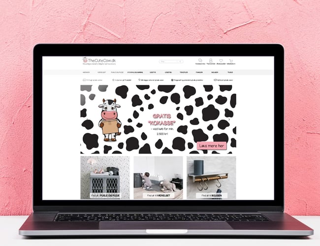 Thecutecow.dk - 2 webshops med børne- og babyudstyr + livstilsprodukter