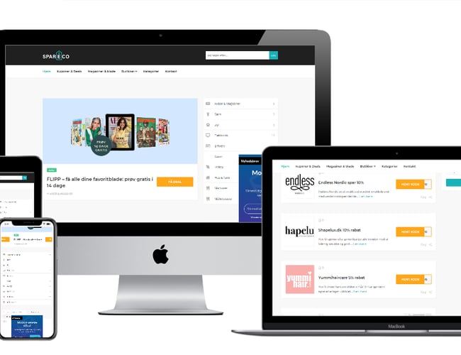 Affiliate deal og kupon site med 200 besøg om dagen