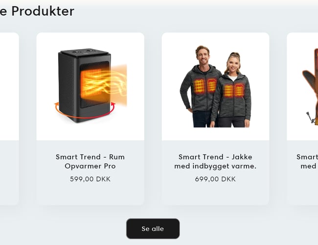 Professionel dropshipping webshop - udviklet af E-com+