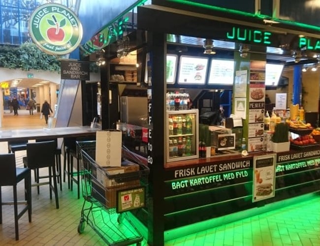 Juice Planet i Hillerød - Fedeste juicebar i byen - Slotsarkaderne indkøbscenter - Til afståelse