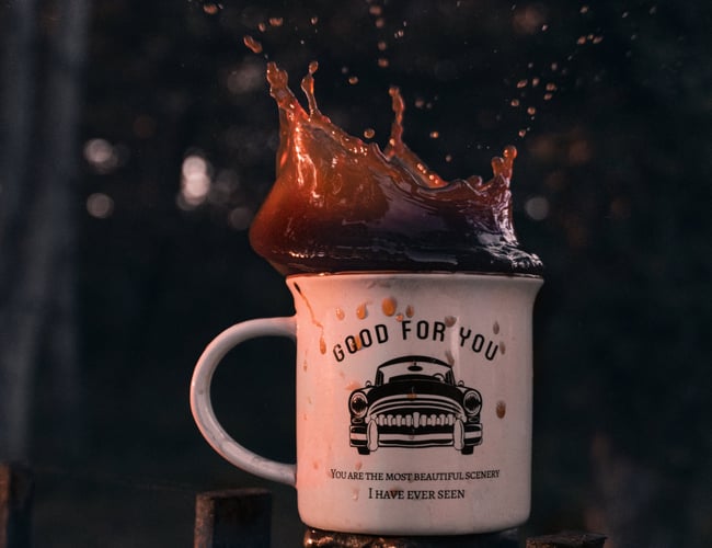 Webshop med salg af Citat, artwork Kaffe Krus - Print On Demand aftale på plads