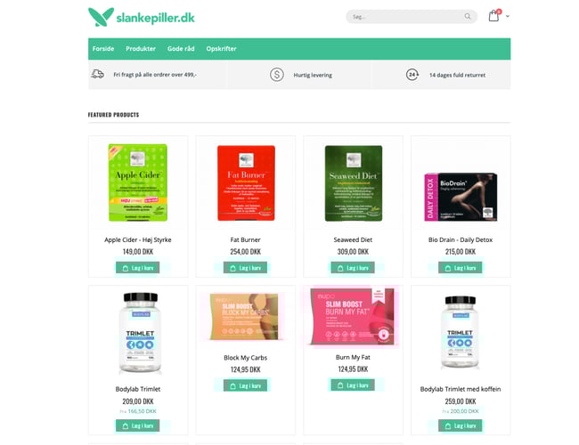 2 kosttilskuds webshops på "gulddomæner" sælges. 