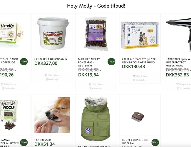 4 webshops med salg af kæledyrs produkter - min. 40.000 kr. i overskud pr. måned