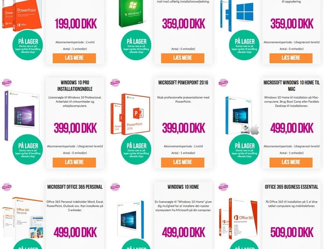 e-gear.dk - Danmarks største software webshop med tæt på 9 millioner i omsætning, knap 325.000 årlige unikke besøgende.