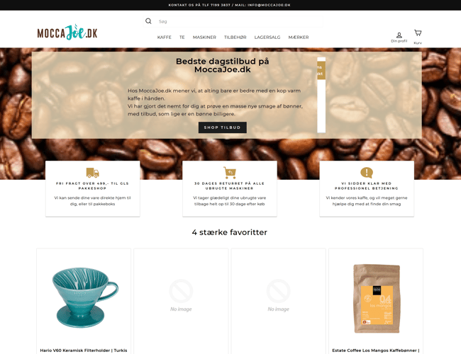 Køreklar og velfungerende webshop klar til videreførsel af kaffeentusiast - Omsætning 2021: 2.602.127 kr.